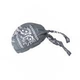 Vsestranska bombažna bandana kapa za zaščito in stil pri aktivnostih Grey, (5000326719)