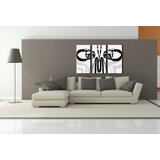  Ručno slikane slike na platnu na platnu POP Art DJ 3-dijelna () | shoptok.hr