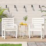  Vrtne stolice 2 kom bijele 60x48x91 cm masivna borovina | shoptok.hr