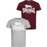 Lonsdale Men's t-shirt regular fit double pack | Shoptok.si