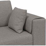 SOFA s jastukom 3 pcs Sivo-smeđa tkanina | shoptok.hr