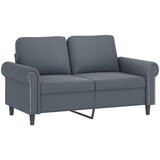  Dvosjed s ukrasnim jastucima tamnosivi 120 cm baršunasti | shoptok.hr