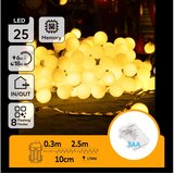 Aigostar led spoljni niz lampica 25xLED/3xAA/8 funkcija 2,8 m IP44 topla bela | Eponuda.com
