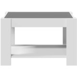  Stolić za kavu s LED bijeli 73x53x45 cm od konstruiranog drva | Eponuda.com