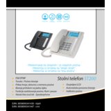 Mean IT Telefon analogni, namizni, LCD zaslon, črn - ST200 Black | Shoptok.si