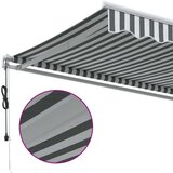  Avtomatsko zložljiva tenda antracit in bela 300x250 cm | Shoptok.si