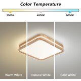 Brilagi LED prigušiva svetiljka MOLINA SQUARE LED/48W/230V hrast 40x40 cm + daljinski upravljač | Eponuda.com
