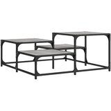 Furnova Klubska mizica siva sonoma 87,5x87,5x40 cm inženirski les, (21915194) | Shoptok.si