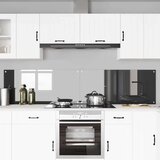 vidaXL Zaščita za kuhinjo 2 pcs Temno siva 110 x 50 cm kaljeno steklo | Shoptok.si