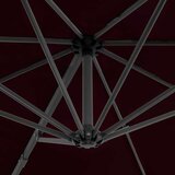  Vrtni senčnik z aluminijastim drogom rdeč 300 cm | Shoptok.si