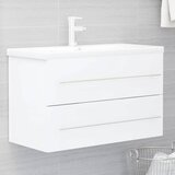 Ormarić za umivaonik bijeli 80 x 38,5 x 48 cm konstruirano drvo | shoptok.hr