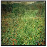  Slika - Gustav Klimt – The Garden 40x40 U crnom drvenom okviru | shoptok.hr