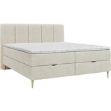 MID.YOU POSTELJA Z VZMETNICO 140 cm x 200 cm , les, tekstil, leseni material bež | Shoptok.si