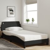  Krevet s madracem Dover crni 100 x 200 cm od tkanine | shoptok.hr