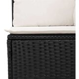  10-dijelni set vrtnih sofa s jastucima crni od poliratana | shoptok.hr