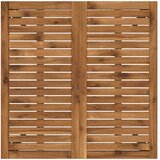  Stol za večeru u vrtu Prirodna i crna 80 x 80,5 x 75 cm | shoptok.hr