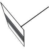 Pregrada za tuš crna 115 x 195 cm s prozirnim staklom ESG | Eponuda.ba