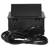 Orno OR-GM-9029(GS)/B vgradna pohištvena vtičnica Schuko z 2 USB priključkoma | Shoptok.si