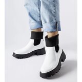 Gemre White slip-on worker ankle boots Breolungi | shoptok.hr