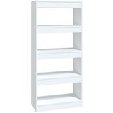 Furnova Knjižna omara/pregrada bela 60x30x135 cm konstruiran les, (21932589) | Shoptok.si