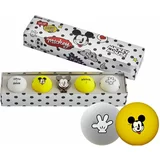 Volvik Vivid Disney Characters 4 Pack Golf Balls Mickey Mouse Plus Ball Marker White/Yellow