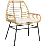  Set za objedovanje na otvorenom od 3 komada s jastučićima smeđi poli ratan | shoptok.hr