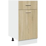  The Living Store Spodnja omarica s predalom sonoma hrast 40x46x81,5 cm - Spodnja Omarica S Predalom, (21498390) | Shoptok.si