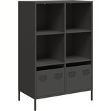 Maison Chic Visoka omara - Komoda - Predalnik črna 68x39x103,5 cm jeklo, (21716748) Cene