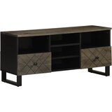 TV ormarić crni 100 x 33 x 46 cm od masivnog drva manga | Eponuda.com