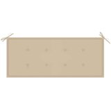  Klupa s jastukom 120 cm od masivnog bagremovog drva | shoptok.hr