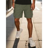 DStreet Spodenki męskie materiałowe bojówki zielone | Shoptok.si