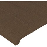  LED posteljno vzglavje temno rjavo 180x5x118/128 cm blago, (20933357) | Shoptok.si