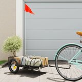 Prikolica za bicikl crna 122 x 53 x 28 cm željezna | shoptok.hr