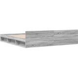  Okvir za krevet s ladicama boja hrasta 200x200 cm drveni Siva 200 x 200 cm | shoptok.hr