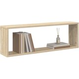  Kockaste zidne police 2 kom boja hrasta 80x15x26,5 cm drvene | shoptok.hr