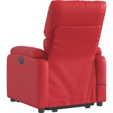  Električni naslonjač na podizanje umjetna koža crveni | shoptok.hr