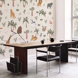  Foto tapeta - African Composition - Animals for the Children\'s Room on a Paper Background 490x350 Samoljepljiva | shoptok.hr