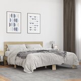 Furnova Posteljni okvir sonoma hrast 150x200 cm inž. les in kovina, (21934817) Cene