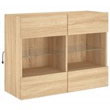  Zidni TV ormarić s LED svjetlima boja hrasta 78,5x30x60,5 cm | Eponuda.com