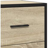 vidaXL Komoda boja hrasta 35,5 x 35 x 76 cm konstruirano drvo i metal | shoptok.hr