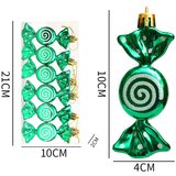 INF Božični Mini Sladkarije Okraski - Komplet 6, Praznični Okraski za Obešanje Green, (5000078488) | Shoptok.si
