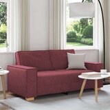 vidaXL Dvosjed Kauč Vino Crvena 140 cm Tkanina | shoptok.hr
