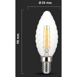  led prigušiva filament sijalica E14/4W/230V 3000K | Eponuda.com