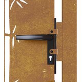  Vrtna vrata 100x100 cm Corten čelik dizajn od bambusa | shoptok.hr