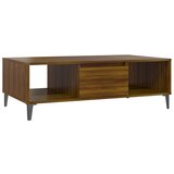 Furnova Klubska mizica rjavi hrast 103,5x60x35 cm iverna plošča, (21914350) | Shoptok.si