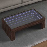  Stolić s beskonačnim LED svjetlima boja hrasta 90x50x30 cm | shoptok.hr