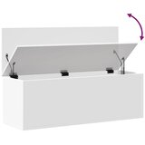  Kutija za pohranu bijela 102 x 35 x 35 cm od konstruiranog drva | shoptok.hr