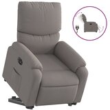 Maison Chic Električni naslanjač - Relax naslanjač s funkcijo vstajanja taupe blago, (22061183) Cene