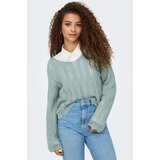 Only Puloverji ONLELBA LIFE LS V-NECK CC KNT 15339529 | Shoptok.si