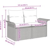  Vrtna sedežna garnitura z blazino 8 pcs Siva poli ratan, (5000154266) | Shoptok.si